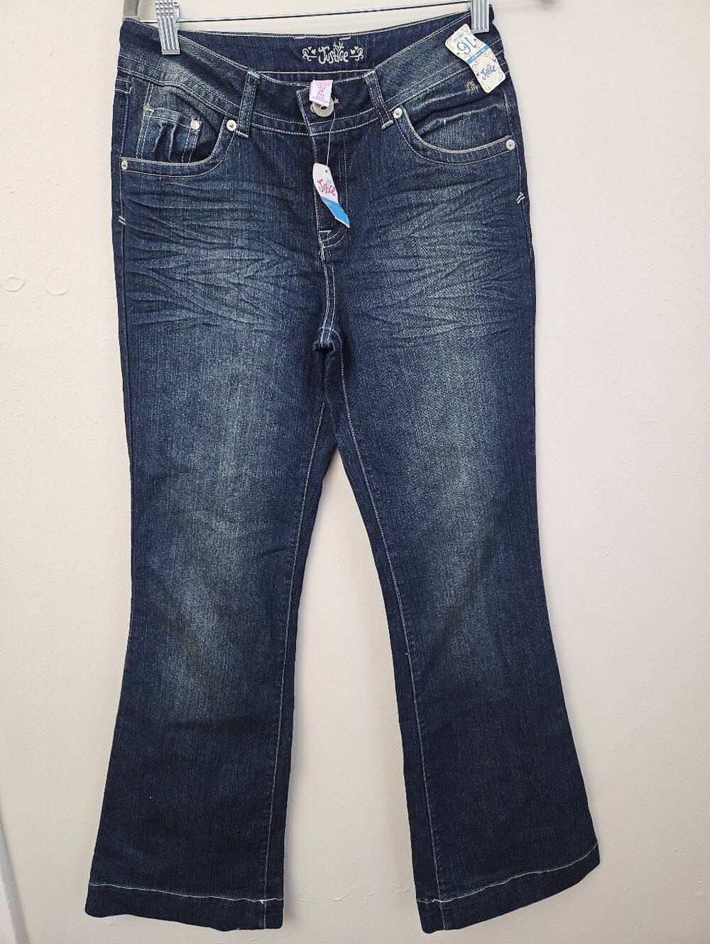 Justice Dark Indigo Flare Jeans Size 16 Reg